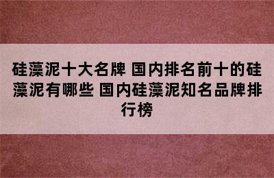 硅藻泥十大名牌 国内排名前十的硅藻泥有哪些 国内硅藻泥知名品牌排行榜